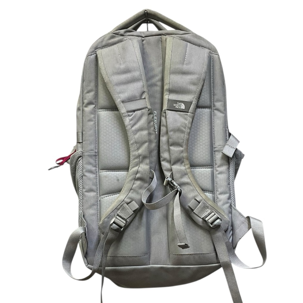 🎒 The North Face “Pivoter” Backpack – Gray w/ Magenta Trim - Picture 6 of 7